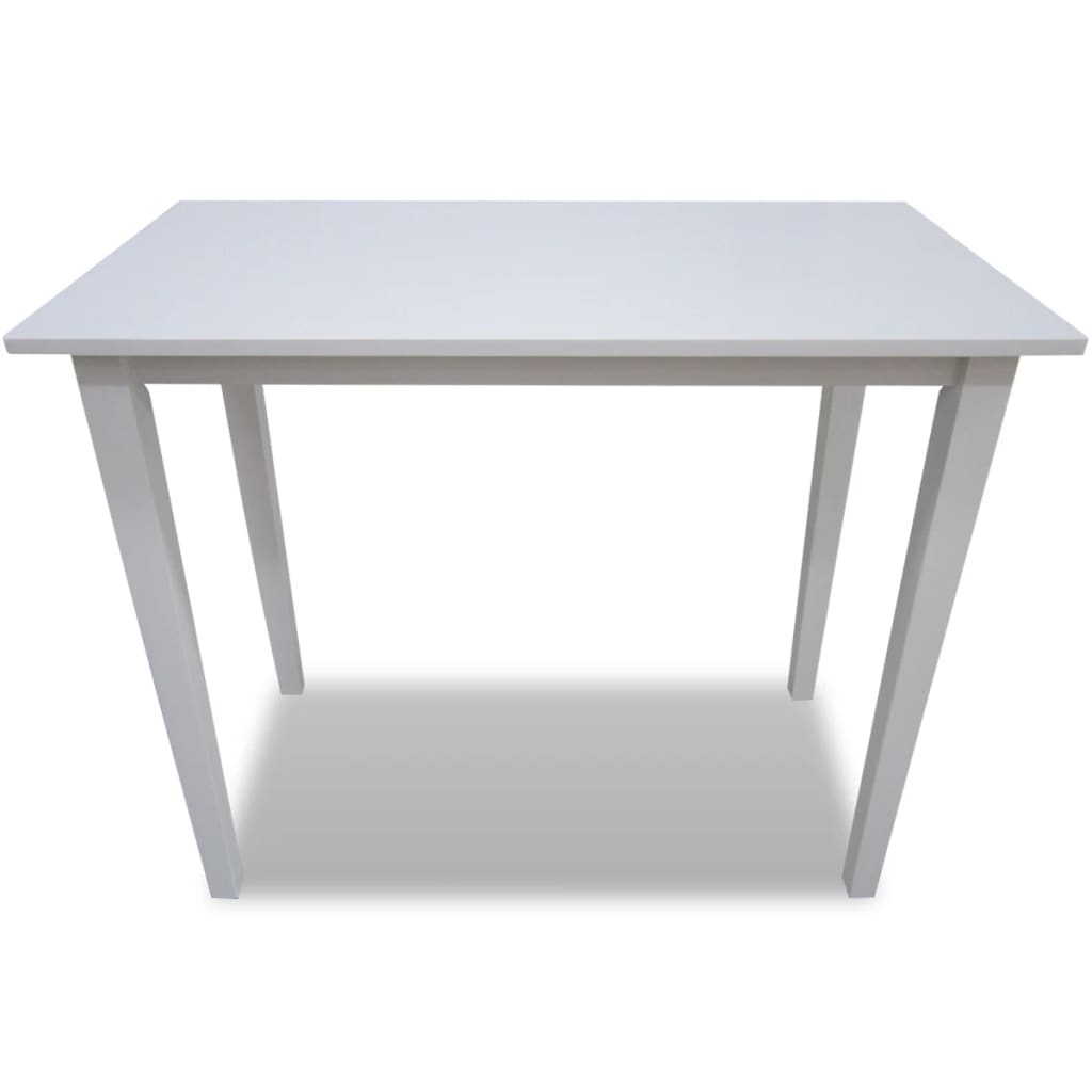 241701 vidaXL Wooden Bar Table White
