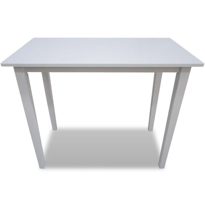 241701 vidaXL Wooden Bar Table White