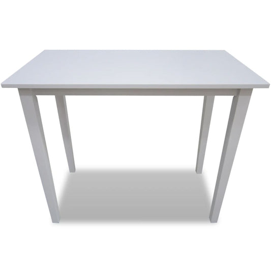 241701 vidaXL Wooden Bar Table White