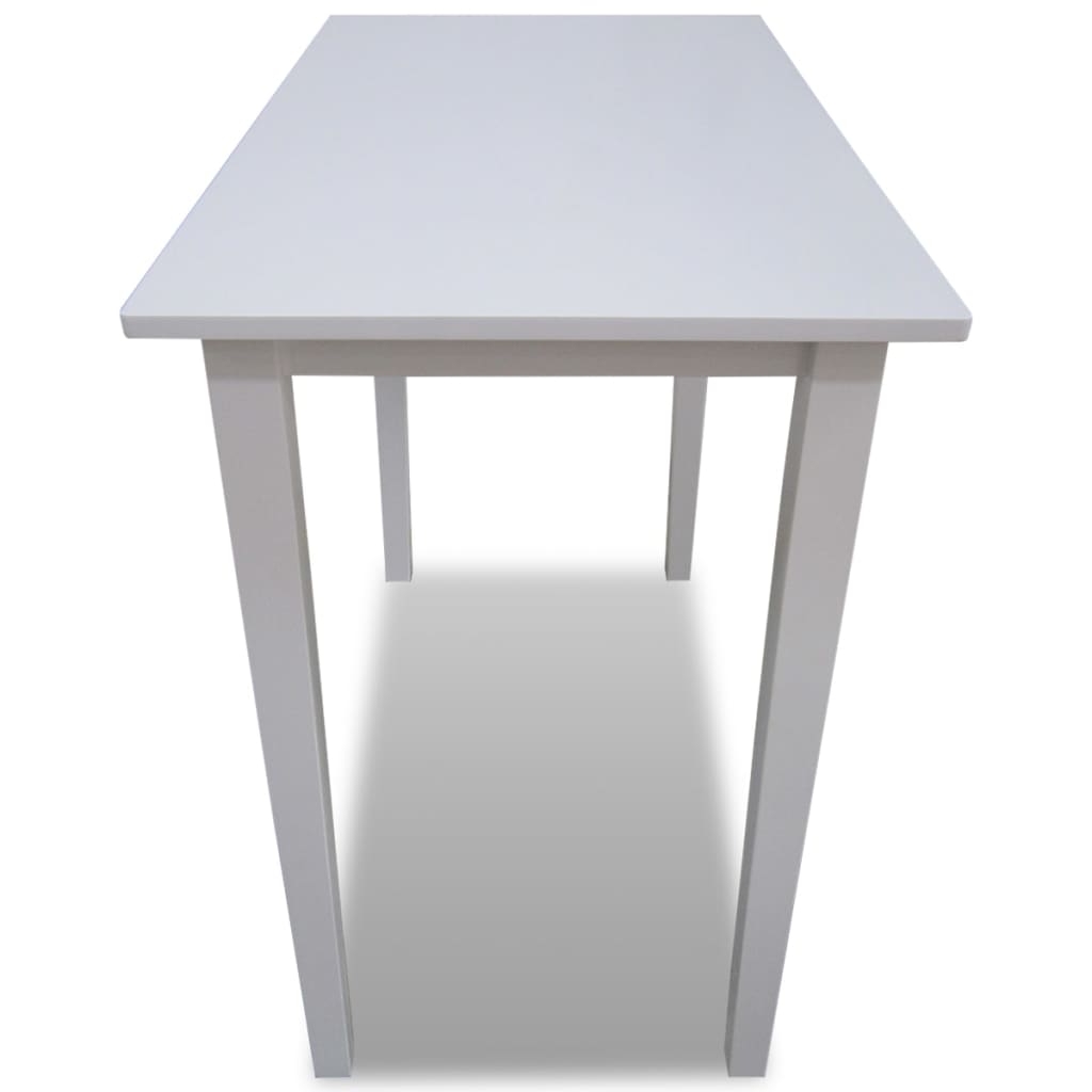 241701 vidaXL Wooden Bar Table White