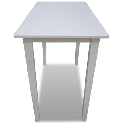 241701 vidaXL Wooden Bar Table White