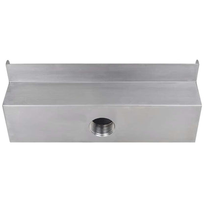 Rectangular Waterfall Pool Fountain Stainless Steel 30 cm