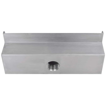 41665 Rectangular Waterfall Pool Fountain Stainless Steel 30 cm