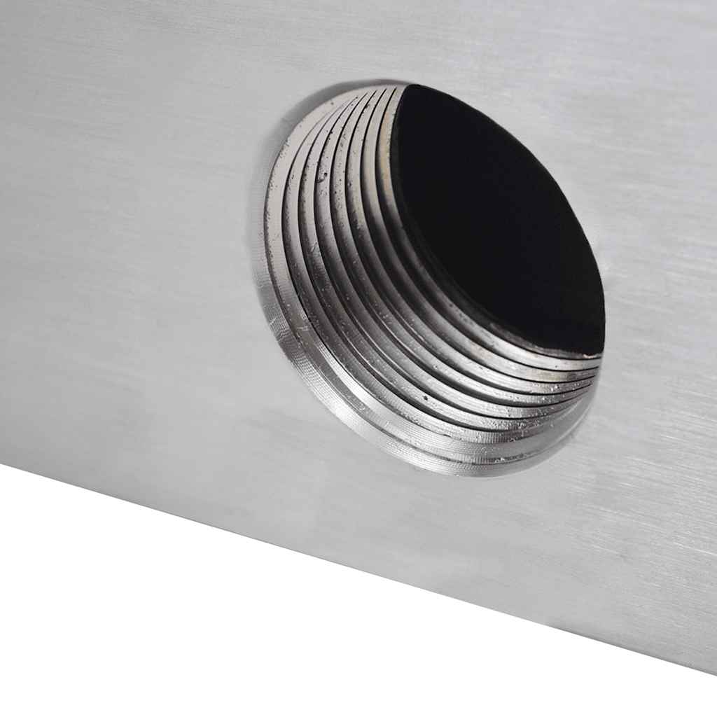 Rectangular Waterfall Pool Fountain Stainless Steel 60 cm