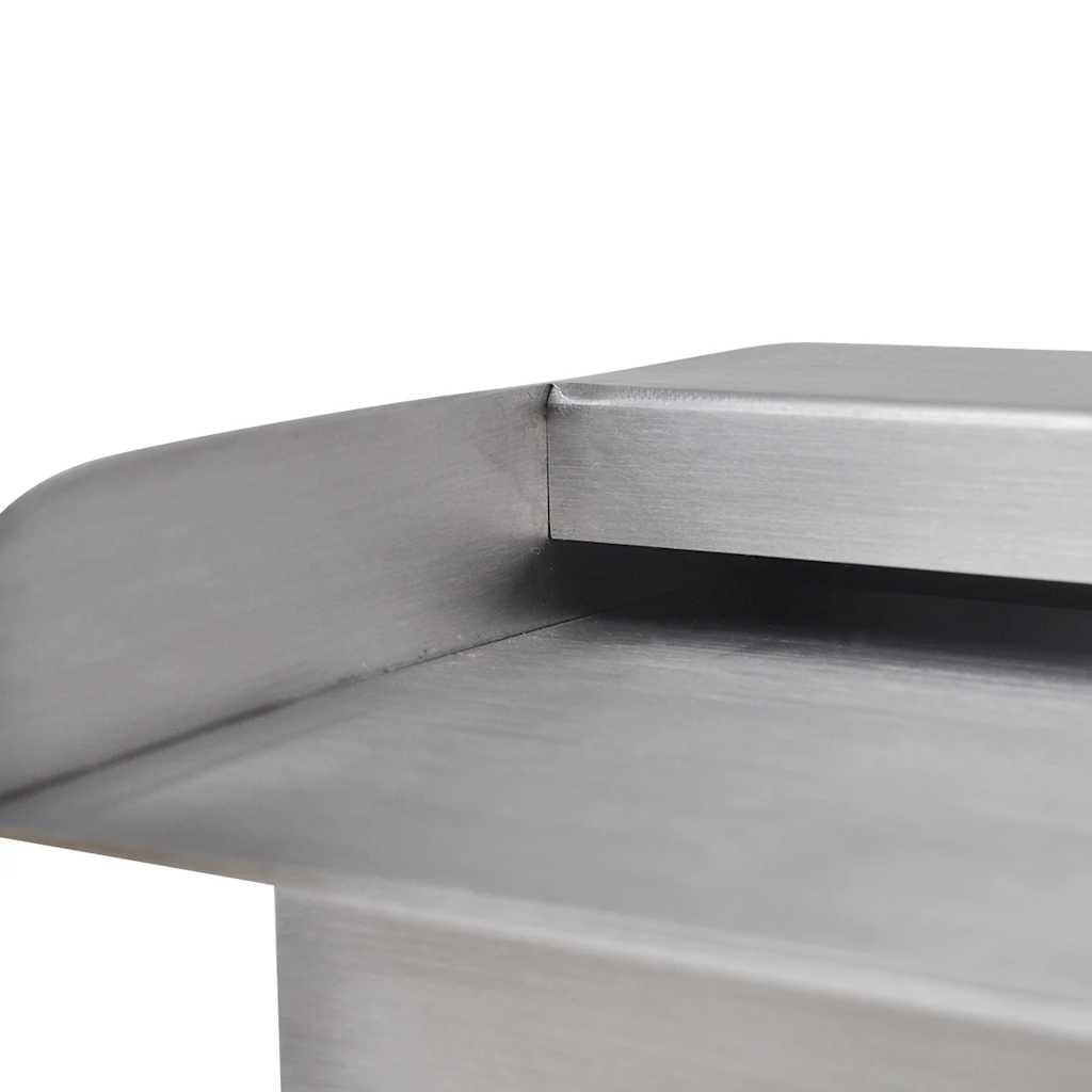 Rectangular Waterfall Pool Fountain Stainless Steel 60 cm