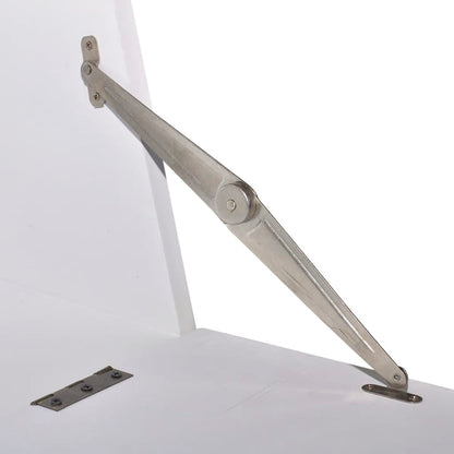 vidaXL Desk | White | MDF and Pinewood | 60 x 36.4 x 111 cm | Desk | Rectangular