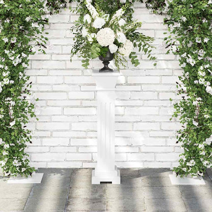 vidaXL Classic Square Pillar Plant Stand MDF
