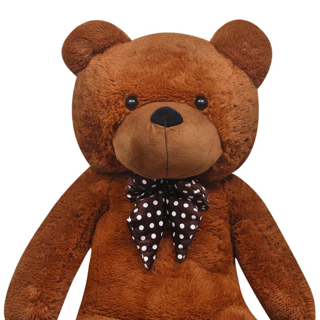 vidaXL XXL Soft Plush Teddy Bear Toy Brown 85 cm