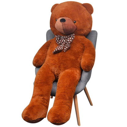 vidaXL XXL Soft Plush Teddy Bear Toy Brown 85 cm