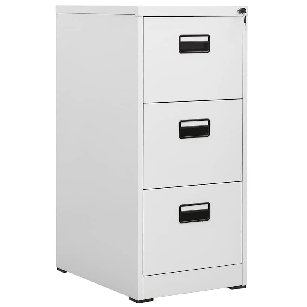 vidaXL Filing Cabinet Light Grey 46x62x102,5 cm Steel