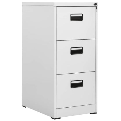 vidaXL Filing Cabinet Light Grey 46x62x102,5 cm Steel