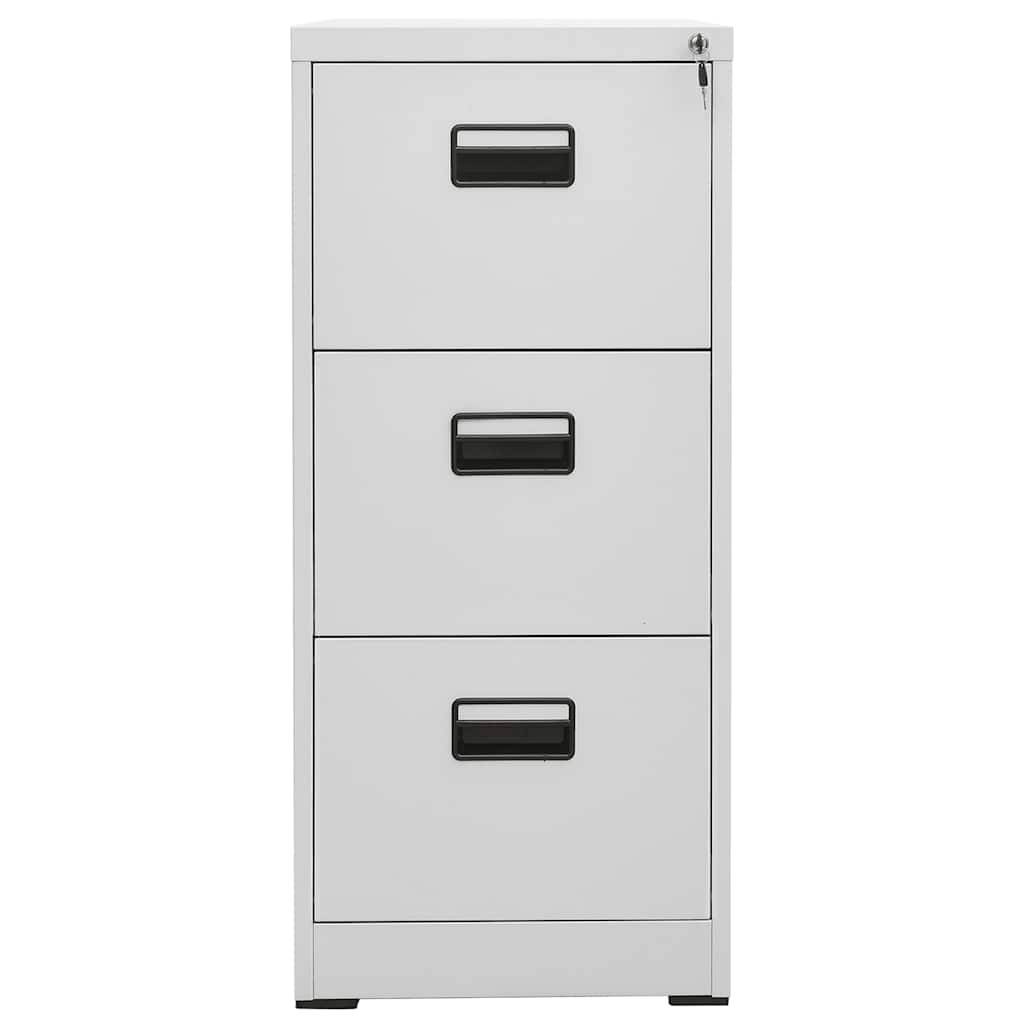 vidaXL Filing Cabinet Light Grey 46x62x102,5 cm Steel