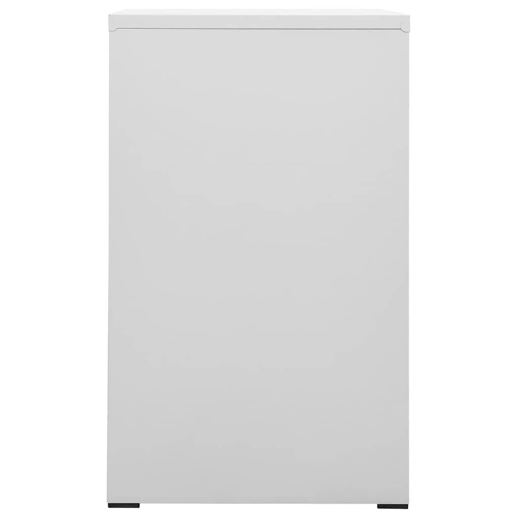 vidaXL Filing Cabinet Light Grey 46x62x102,5 cm Steel
