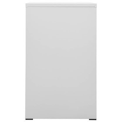 vidaXL Filing Cabinet Light Grey 46x62x102,5 cm Steel