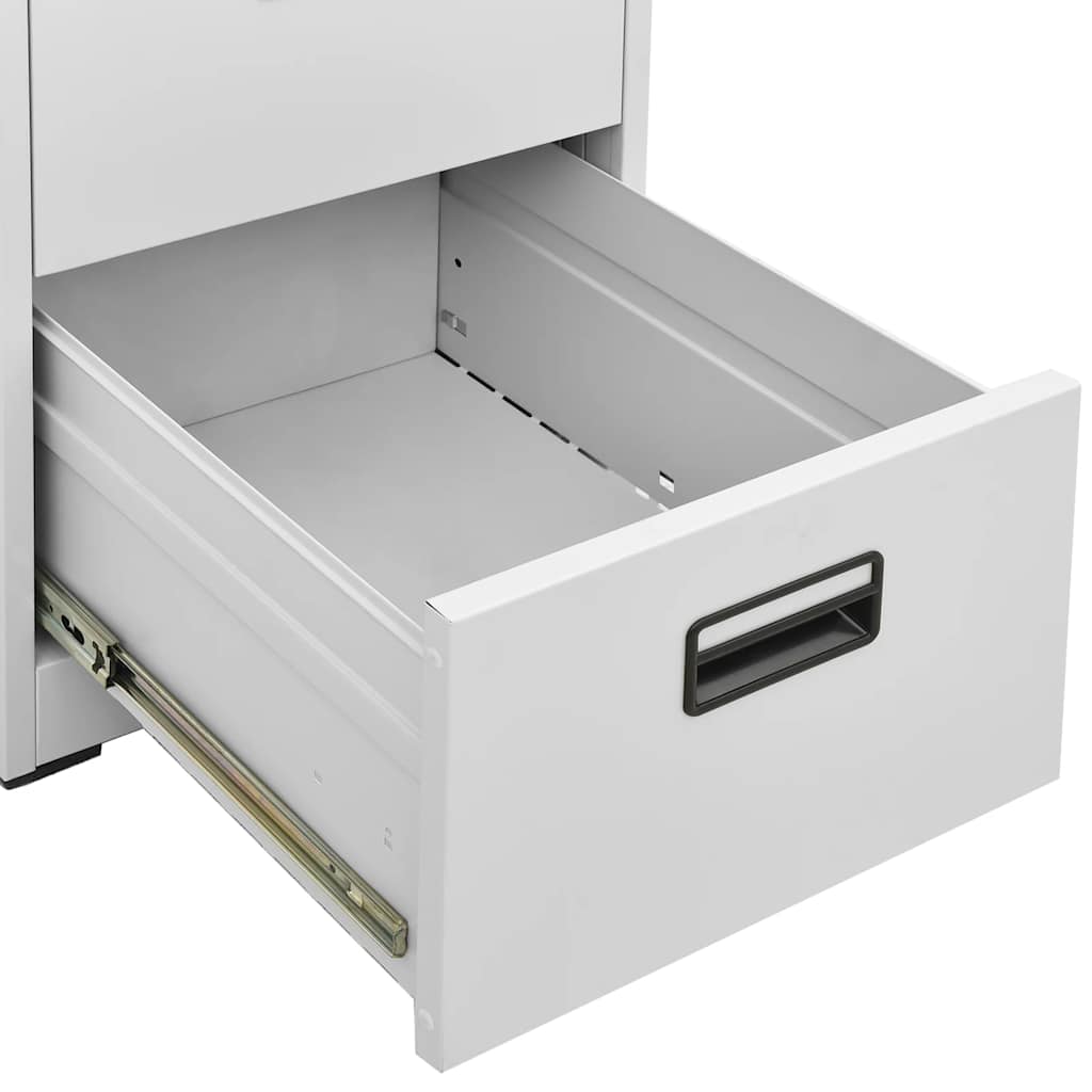 vidaXL Filing Cabinet Light Grey 46x62x102,5 cm Steel