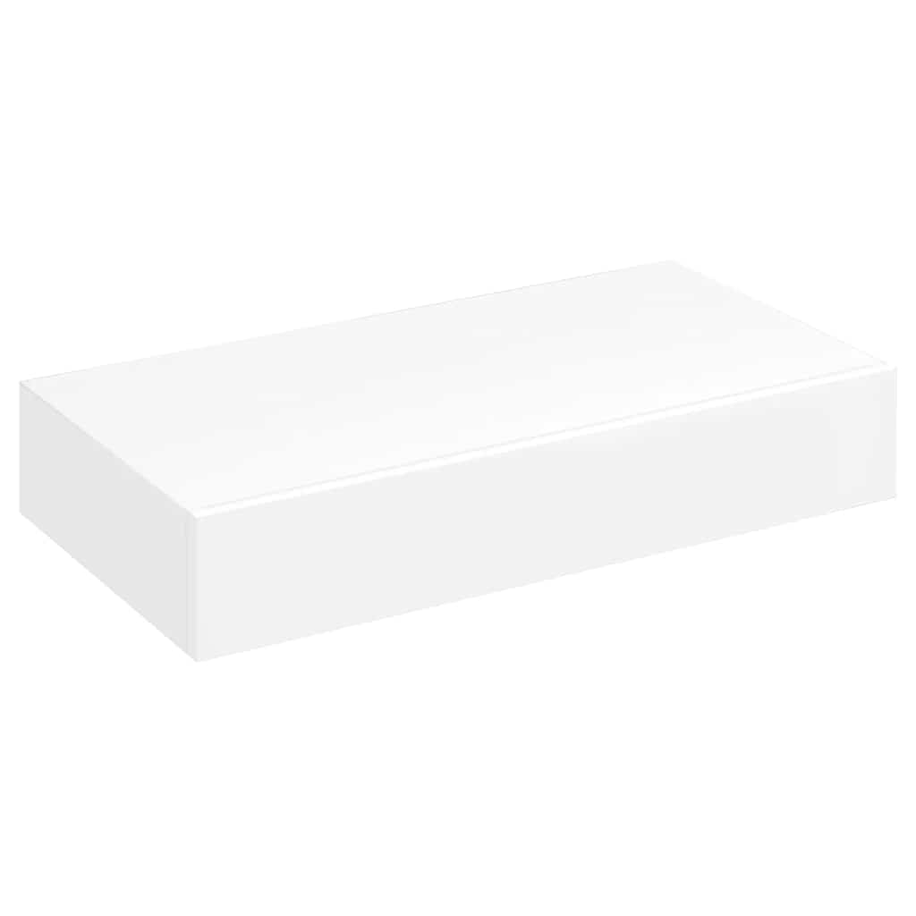 vidaXL Wall Shelf | White | MDF | 48 cm | Wall mounting | Wall Shelf
