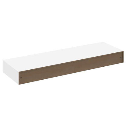 vidaXL Wall Shelf | White | MDF | 80 cm | Wall mounting | Wall Shelf