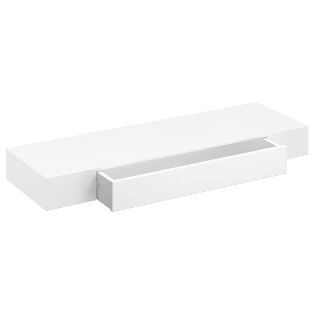 vidaXL Wall Shelf | White | MDF | 80 cm | Wall mounting | Wall Shelf