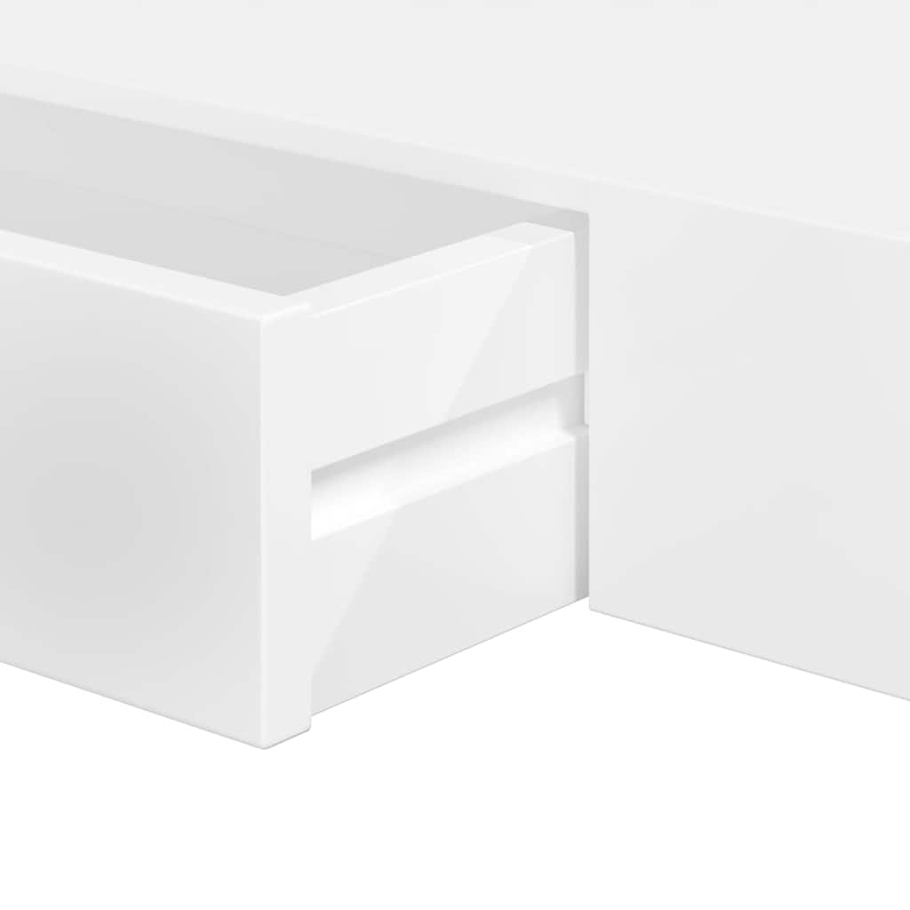 vidaXL Wall Shelf | White | MDF | 80 cm | Wall mounting | Wall Shelf