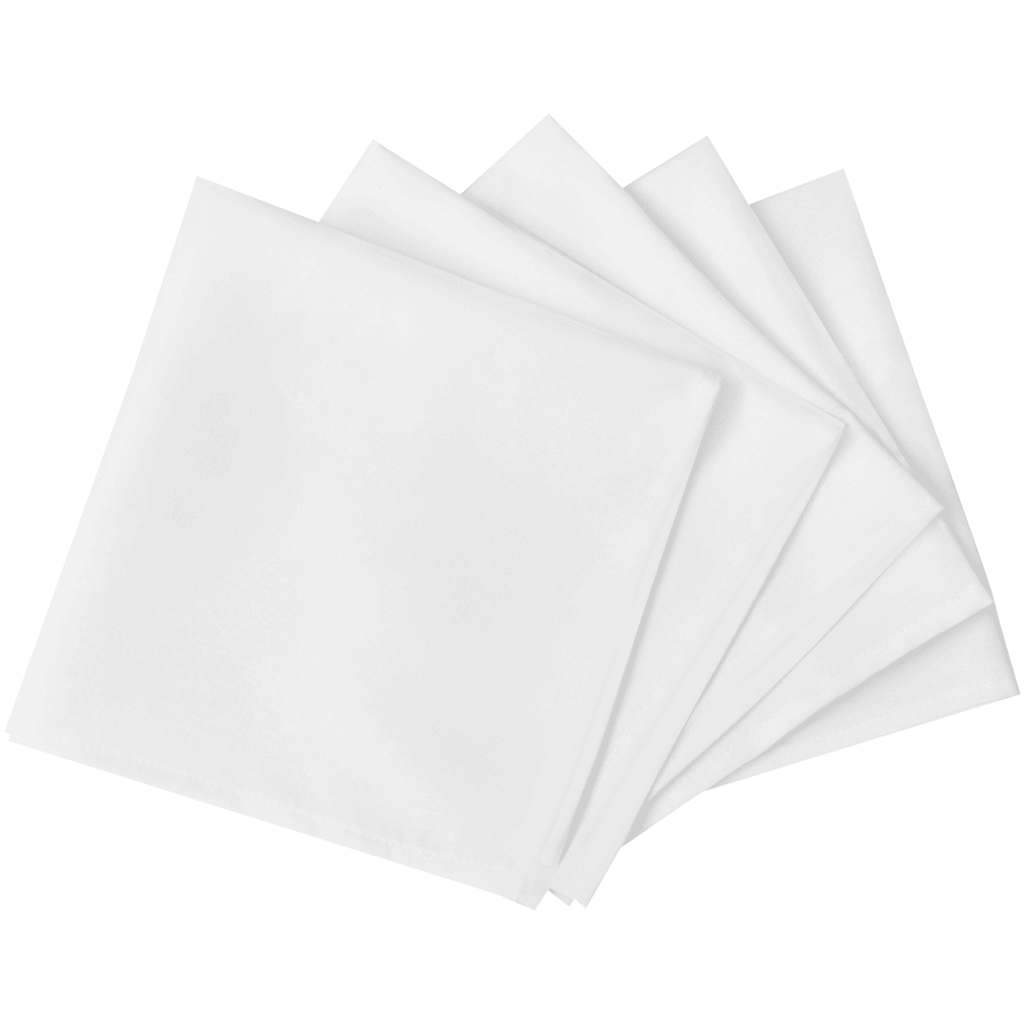 vidaXL 50 Dinner Napkins White 50 x 50 cm