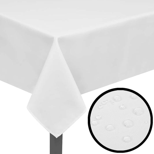 vidaXL 5 Tablecloths White 100 x 100 cm