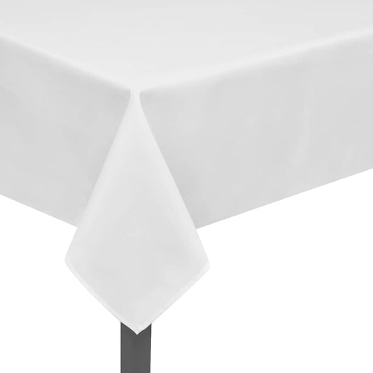 vidaXL 5 Tablecloths White 100 x 100 cm