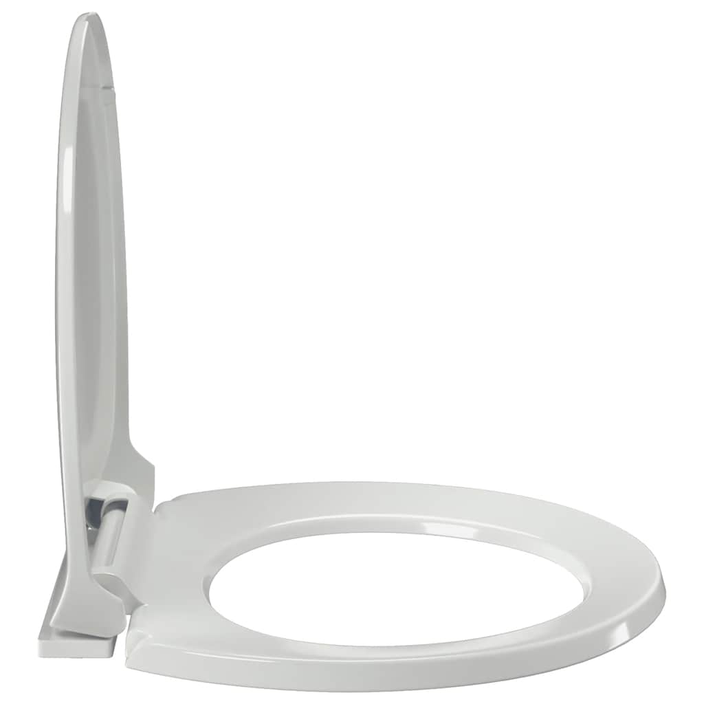 vidaXL Soft-close Toilet Seat White Oval