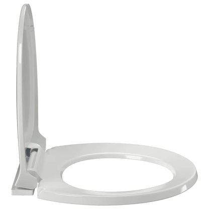 vidaXL Soft-close Toilet Seat White Oval