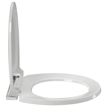 vidaXL Soft-close Toilet Seat White Oval