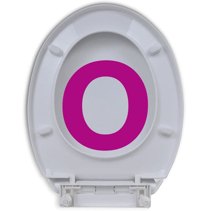 vidaXL Soft-close Toilet Seat White Oval