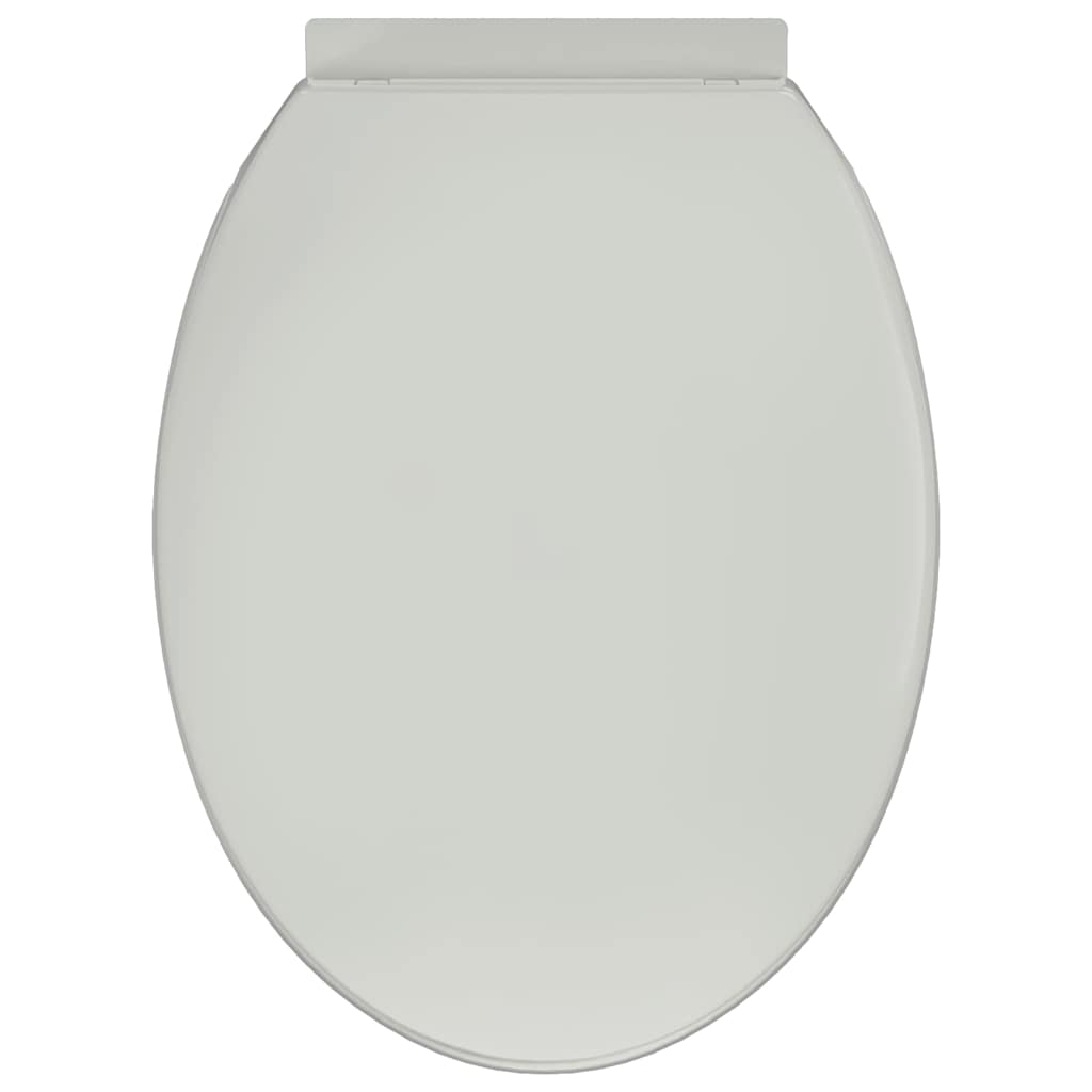 vidaXL Soft-close Toilet Seat White Oval