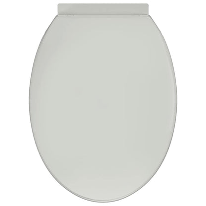 vidaXL Soft-close Toilet Seat White Oval