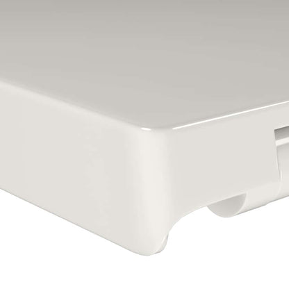 vidaXL Soft-close Toilet Seat with Quick-release Design White Square