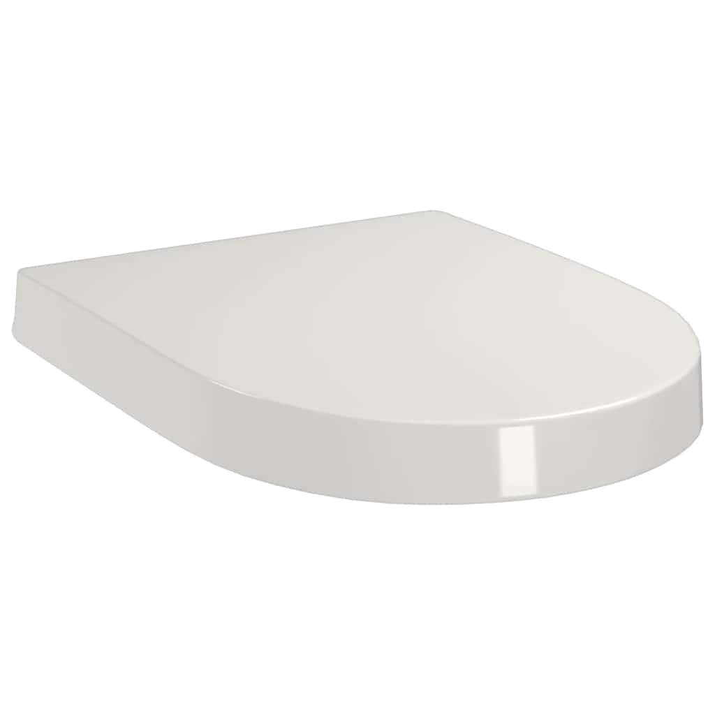 vidaXL Soft-close Toilet Seat with Quick-release Design White Square