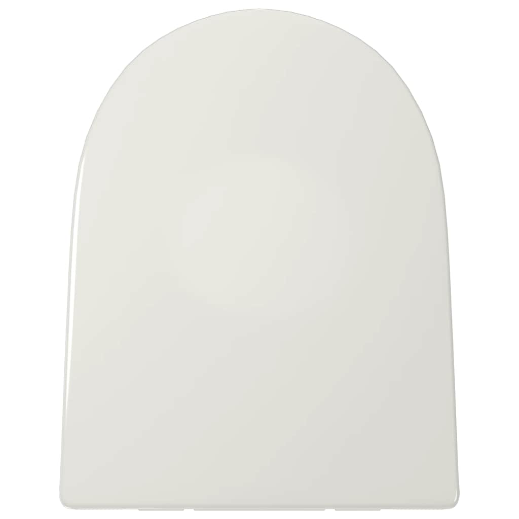 vidaXL Soft-close Toilet Seat with Quick-release Design White Square
