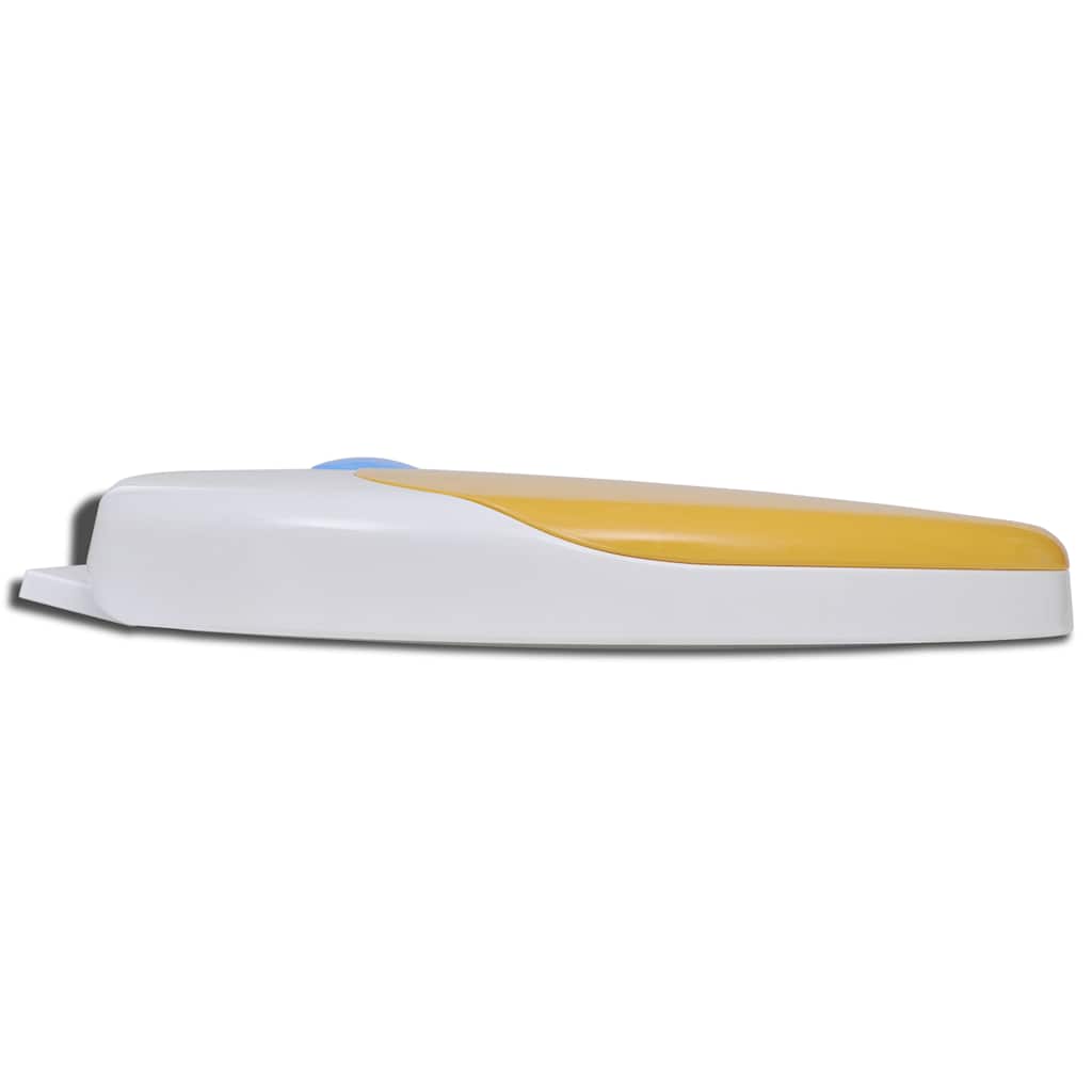 141766 White & Yellow Soft-close Toilet Seat Adults/Children