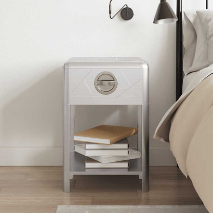 vidaXL Aviator End Table with 1 Drawer Vintage Aircraft Airman Style