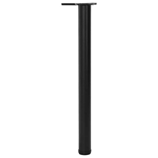 vidaXL Table Leg | Set of 4 | Black | Iron, Die-cast Zinc | Adjustable Height