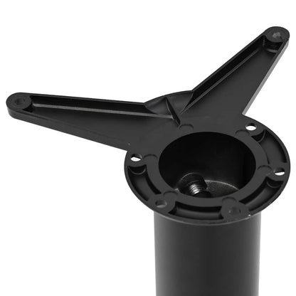 vidaXL Table Leg | Set of 4 | Black | Iron, Die-cast Zinc | Adjustable Height