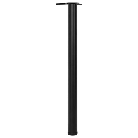 vidaXL Table Leg | Set of 4 | Black | Iron | 870 mm height | Adjustable Feet