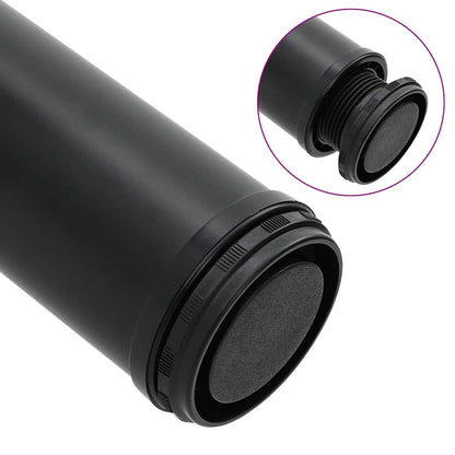 vidaXL Table Leg | Set of 4 | Black | Iron | 870 mm height | Adjustable Feet