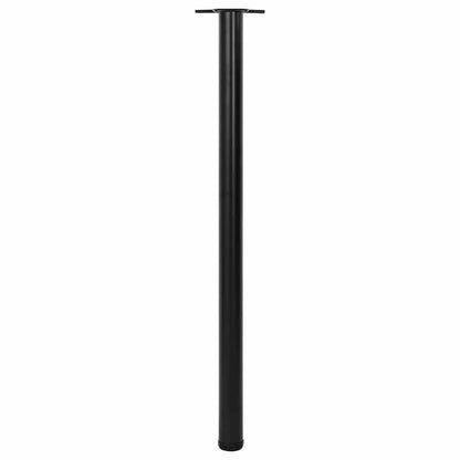 4 Height Adjustable Table Legs Black 1100 mm