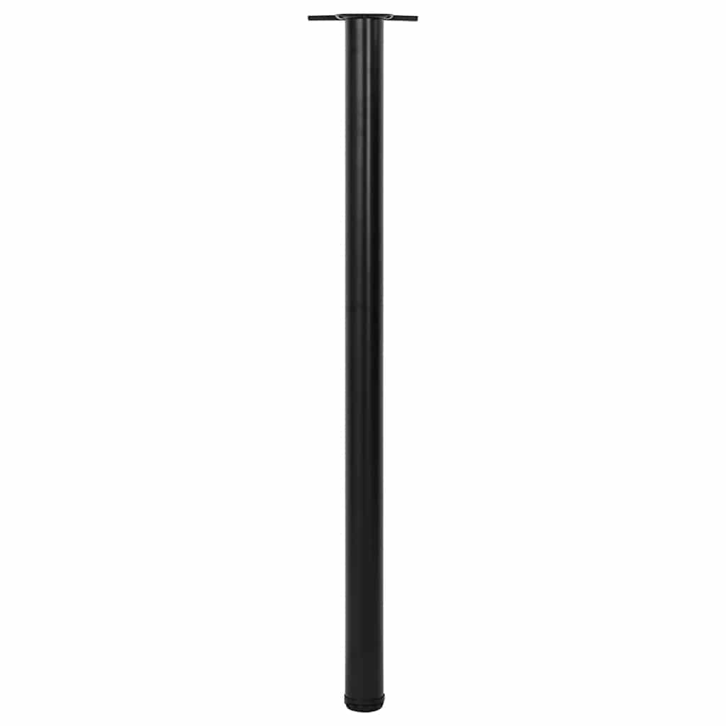 vidaXL Table Leg | Set of 4 | Black | Iron