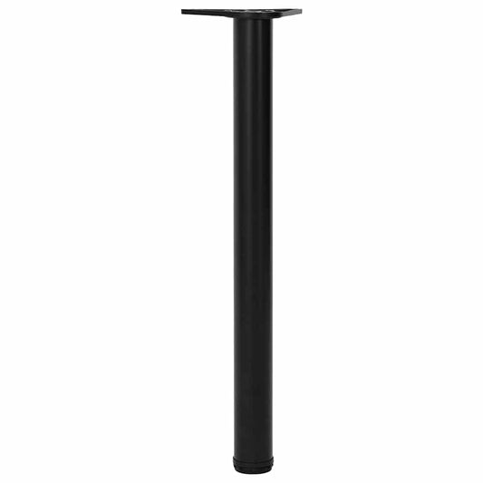 vidaXL Table Leg | Set of 4 | Black | Iron | Standard | Adjustable Feet