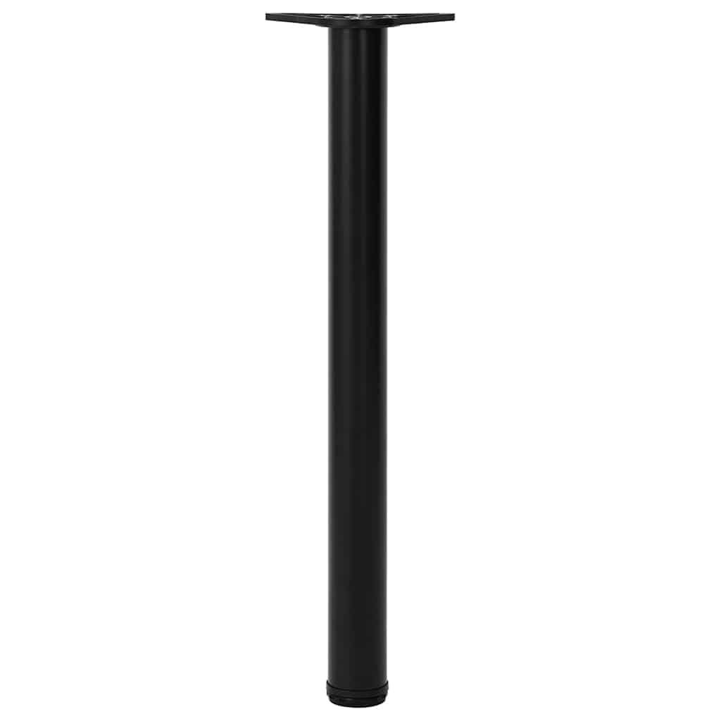 vidaXL Table Leg | Set of 4 | Black | Iron | Standard | Adjustable Feet