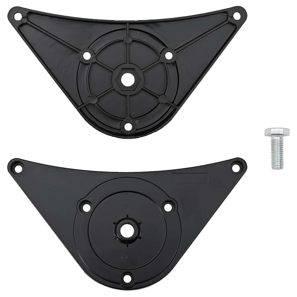 vidaXL Table Leg | Set of 4 | Black | Iron | Standard | Adjustable Feet