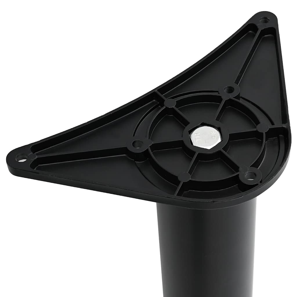vidaXL Table Leg | Set of 4 | Black | Iron | Standard | Adjustable Feet