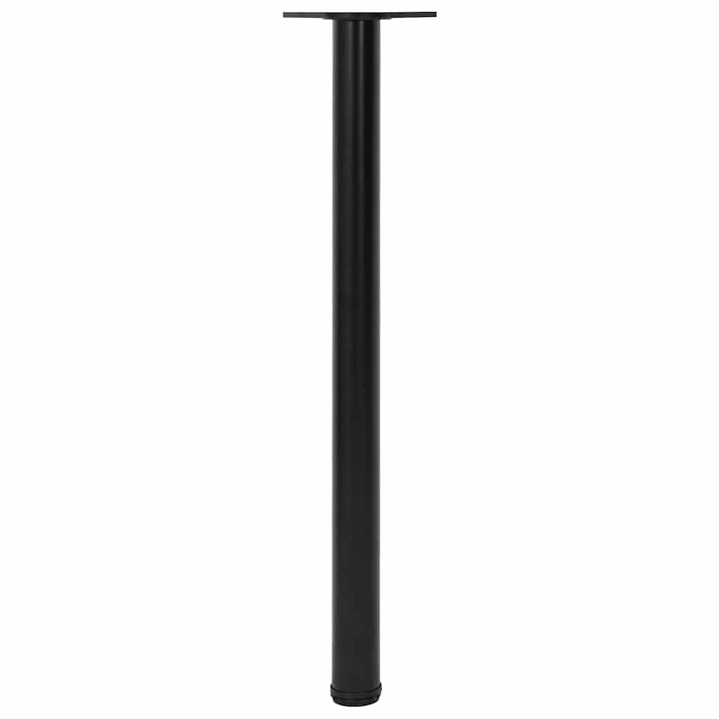 vidaXL Table Leg | Set of 4 | Black | Iron | Medium | Adjustable Feet