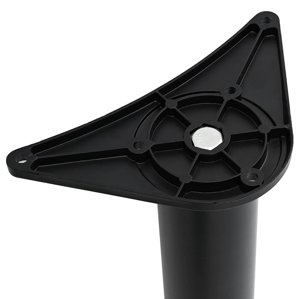 vidaXL Table Leg | Set of 4 | Black | Iron | Medium | Adjustable Feet