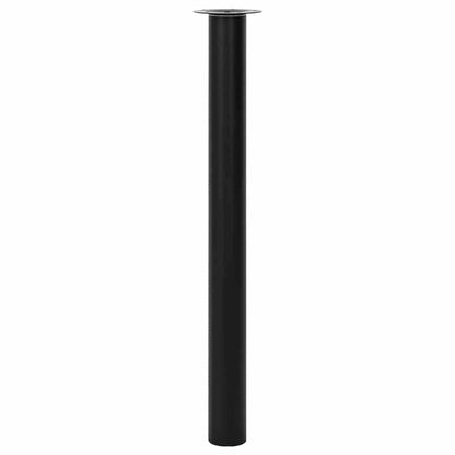 2 Telescopic Table Legs Black 710 mm-1100 mm